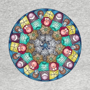 Lovecraft Symbols Mandala T-Shirt